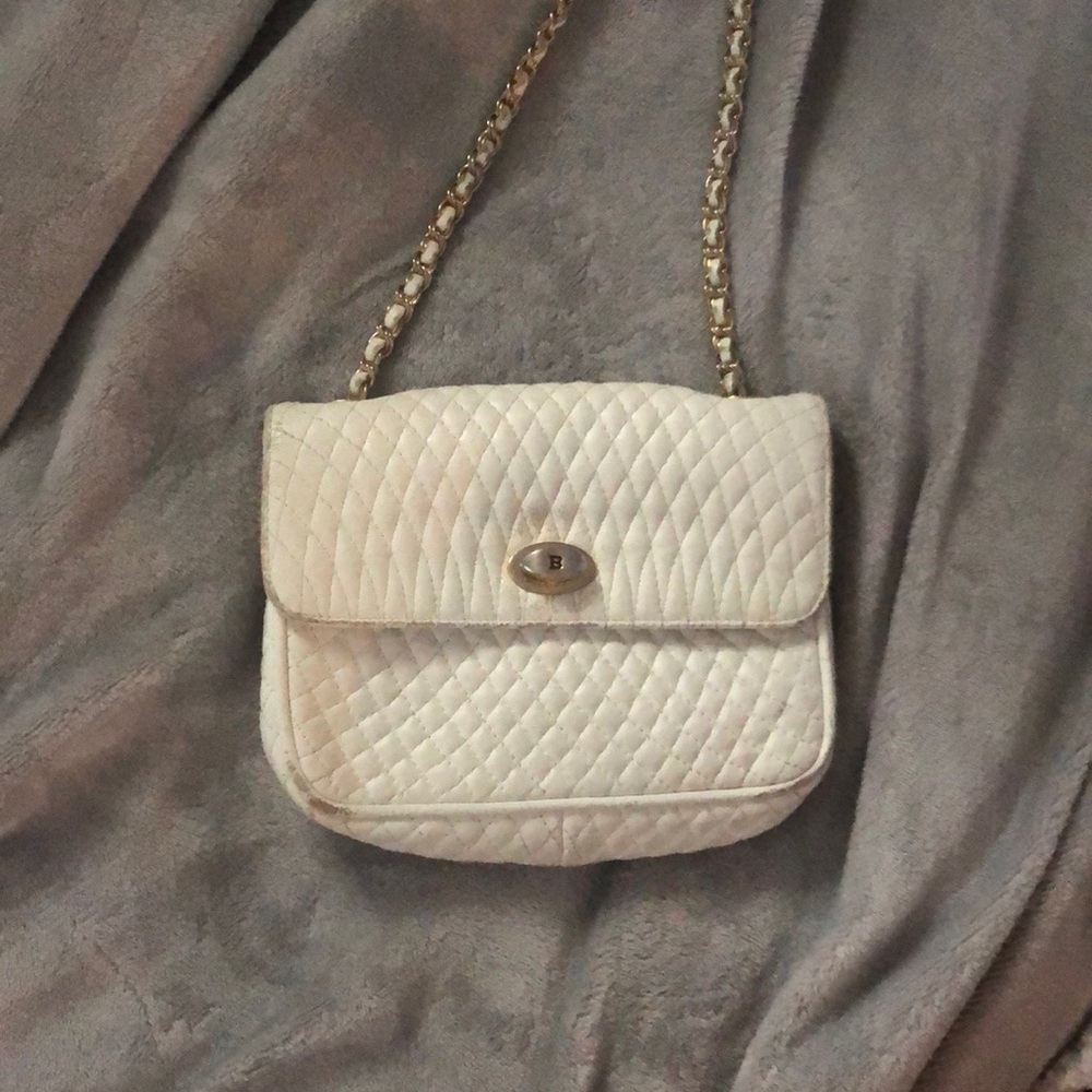 BALLY italian leather crossbody vintage purse